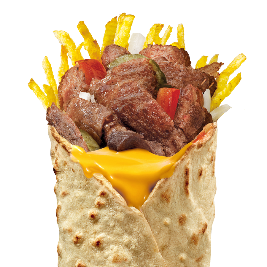 Cheddarlı Et Döner Dürümle